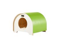 Jolie Maison de Chat Petit Appartement nid de Chat en Bois Massif Petit nid de Chat Quatre Saisons Ventilation intérieure Chaude Villa de Chat Maison de Chat(E)