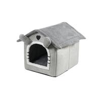 jolie Maison de Chat Villa for chat amovible et lavable, grand espace, nid for chat, quatre saisons, nid universel for animaux de compagnie, armoire for chat Maison de Chat(Longues oreilles,S 33*33*36