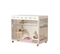Jolie Maison de Chat Villa for Chat, Cage for Chat, nid d'intérieur for Chat, Maison for Chat, Armoire for Chat, château for Animaux de Compagnie Maison de Chat(White)