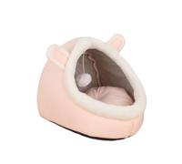 jolie Maison de Chat Villa for chat, nid Semi-fermé for animaux de compagnie, toutes saisons, épais et chaud, tapis de nid for animaux de compagnie, Cage for chat, maison for chat Maison de Chat(Pink,