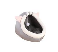 jolie Maison de Chat Villa for chat, nid Semi-fermé for animaux de compagnie, toutes saisons, épais et chaud, tapis de nid for animaux de compagnie, Cage for chat, maison for chat Maison de Chat(Greys