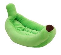Jolie maison en forme de banane pour chat, lit créatif en forme de bateau moelleux pour animaux de compagnie, pour chiens et chats, nid de couchage confortable avec coussin amovible, grotte lavable