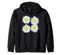 Jolie Marguerite Blanche Sweat à Capuche