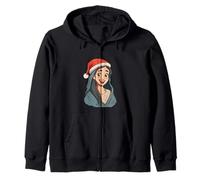 Jolie Marie de Nazareth avec Chapeau de Noël pour Costume Festif Sweat à Capuche