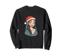 Jolie Marie de Nazareth avec Chapeau de Noël pour Costume Festif Sweatshirt