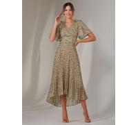 Jolie Moi Jolie Moi Light Natural Charlotte Pleated Chiffon Midmaxi Dress Light Natural 12