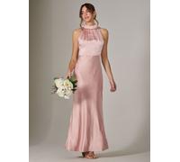 Jolie Moi Jolie Moi Pink Halter Neck Maxi Dress Pink 16