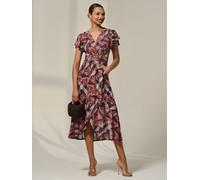 Jolie Moi Jolie Moi Robe Midaxi Petite en maille à manches courtes Marron EU 36 Petite (UK 8 P)