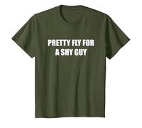 Jolie Mouche pour Un Gars timide T-Shirt, Enfant, Olive, 8 Ans