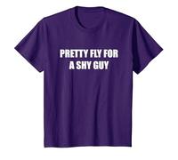 Jolie Mouche pour Un Gars timide T-Shirt, Enfant, Violet, 6 Ans