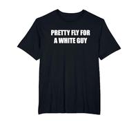 Jolie Mouche pour Un Homme Blanc T-Shirt, Homme Grandes Tailles, Noir, 3X Tall