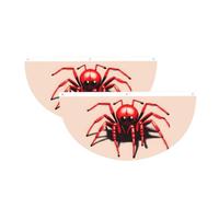 Jolie petite araignée rouge en forme de demi-cercle à suspendre pour