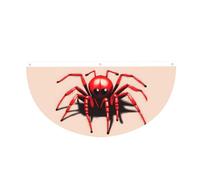 Jolie petite araignée rouge en forme de demi-cercle à suspendre pour l'extérieur