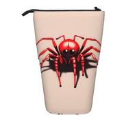 Jolie petite araignée rouge extensible avec support en tissu Oxford, hauteur réglable, trousse de maquillage multi-usage