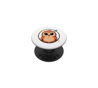 Jolie Petite Chouette avec Cœurs | Illustration Colorée PopSockets PopGrip Adhésif