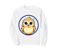 Jolie Petite Chouette avec Cœurs | Illustration Colorée Sweatshirt
