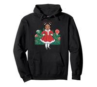 Jolie Petite Fille Noire de Noël Sweat à Capuche