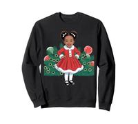 Jolie Petite Fille Noire de Noël Sweatshirt