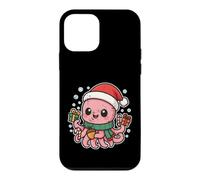 Jolie Pieuvre d'hiver avec Bonnet de Père Noël Coque pour iPhone 12 Mini