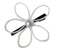 Jolie pince à cheveux avec perles artificielles, épingle à cheveux coréenne à la mode, ornements de cheveux, pince décorative Sidepin