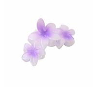 Jolie pince à cheveux colorée en forme de fleur scintillante pour femme, camping, queue de cheval, pince à mâchoire délicate pour fille