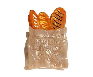 Jolie pince à cheveux en acétate pour Dessert, accessoire de pour décoration de mise en forme polyvalente décontractée et formelle, pince à griffes pour fille