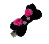 Jolie pince à cheveux en forme de bec de canard en forme de cœur - Épingles à cheveux en fourrure - Pour toutes les coiffes - Rose - Y2K - Accessoires de cheveux tendance pour femmes