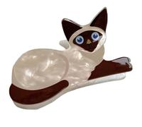 Jolie pince à cheveux en forme de chats/chiens de dessin animé pour femme Camping Queue de cheval délicate pince à mâchoire pour fille maquillage soins de la peau