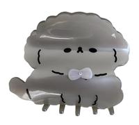 Jolie pince à cheveux en forme de chiens de dessin animé pour femme - Pince à cheveux pour queue de cheval - Pince à mâchoire délicate pour maquillage de fille