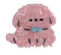 Jolie pince à cheveux en forme de chiens de dessin animé pour femme - Pince à cheveux pour queue de cheval - Pince à mâchoire délicate pour maquillage de fille