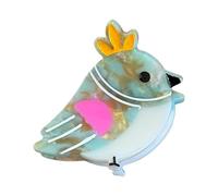 Jolie pince à cheveux en forme de petits oiseaux, épingle à cheveux en acétate, barrette à cheveux d ' oiseaux de dessin animé pour et adolescents, accessoire en acétate