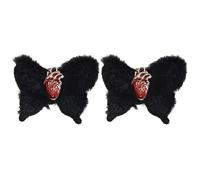 Jolie pince à cheveux en peluche simple tendance pour l'automne et l'hiver - Antidérapante pour mariages et célébrations