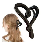 Jolie pince à cheveux - Pince à cheveux mignonne en forme d'amour - Élégante pince à cheveux en forme d'amour, forte adhérence, antidérapante, mate - Pince de coiffure pour cheveux fins, épais et