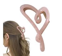 Jolie pince à cheveux, pince à cheveux, pince à cheveux en forme de cœur pour coiffer les cheveux, pinces à cheveux mates antidérapantes en forme d'amour élégant,