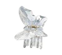 Jolie pince à cheveux transparente en forme de papillon pour femme - Tresses latérales de camping - Pince à cheveux délicate pour fille - Embrayage de cheveux pour femme - Petit embrayage à cheveux