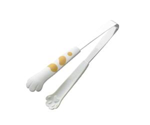 Jolie pince en forme de patte de chat - Design en acier inoxydable antidérapant et résistant à la chaleur - Accessoire de service polyvalent et durable pour les fêtes, les réunions de vacances, la