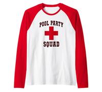 Jolie piscine fête squad piscine police vacances sauveteurs croisière Manche Raglan