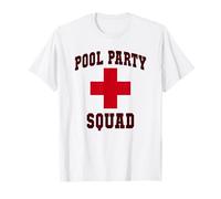 Jolie piscine fête squad piscine police vacances sauveteurs croisière T-Shirt