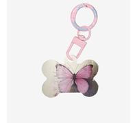 Jolie plaque d'identification papillon en acrylique en forme d'os, parfaite pour les chiens et les chats de petite et grande taille, mignonne et fonctionnelle