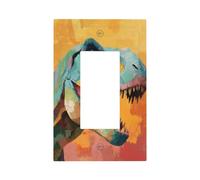 Jolie plaque murale à bascule pour interrupteur en forme de tête de dinosaure - Décoration pour la maison, la cuisine, la salle de bain