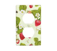 Jolie plaque murale avec imprimé fraise pour salle de bain et cuisine