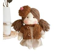 Jolie poupée en peluche en coton - Jouet d'accompagnement doux et rembourré | Poupée en peluche pour enfants, adultes, collectionneurs, temps de jeu, l'heure du coucher, voyage, anniversaire, vacances
