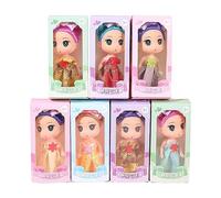 Jolie poupée endormie princesse fille robe délicate poupée blanche fille poupée 5 pouces jouet anniversaire filles robe fête enfants jeu