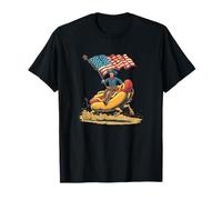 Jolie Promenade Hotdog avec Cowboy pour Les Amateurs de Barbecue et de weenies T-Shirt