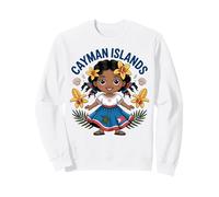 Jolie Robe îles Caïmans Fille dans l'île pour Enfants Sweatshirt