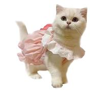 Jolie Robe pour Petits Chats et Petits Chiens, vêtement Anti-Pelage pour Chiots, Costume léger pour Le Printemps et l’Automne à Motif élégant, Tenue en Polyester pour l’intérieur (L)