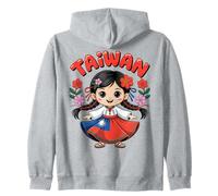 Jolie Robe Traditionnelle de Taiwan avec Fleurs de Prunier pour Enfants Sweat à Capuche