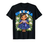 Jolie Robe Traditionnelle du Guatemala avec Drapeau Art pour Enfants T-Shirt