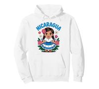 Jolie Robe Traditionnelle du Nicaragua avec Drapeau Art pour Enfants Sweat à Capuche