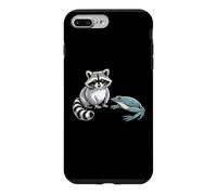 Jolie scène de Faune Sauvage de Raton Laveur et de Grenouille Coque pour iPhone 7 Plus/8 Plus